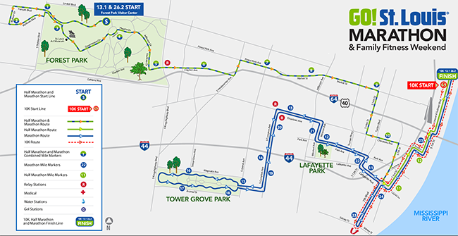 Map Of Downtown St Louis