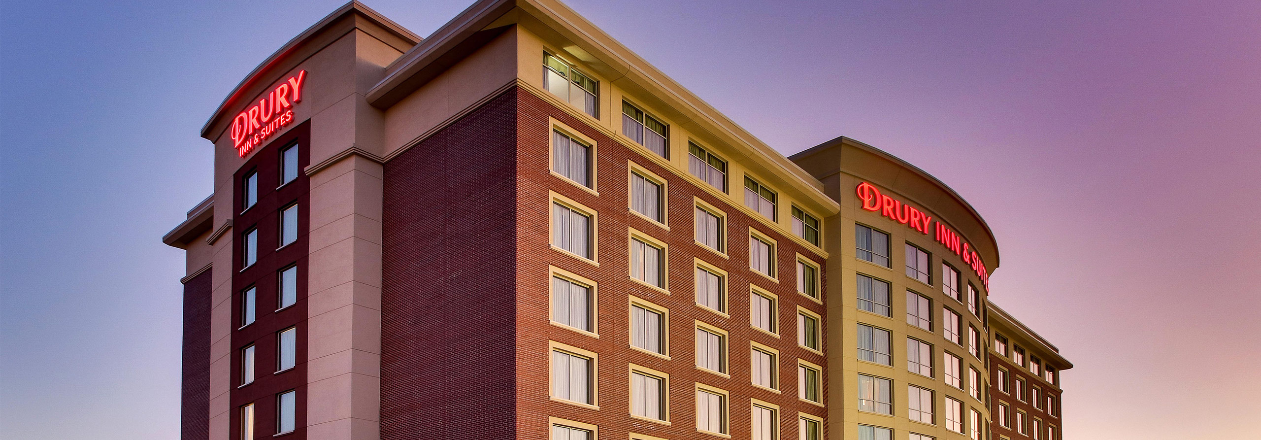 Drury hotel exterior. 