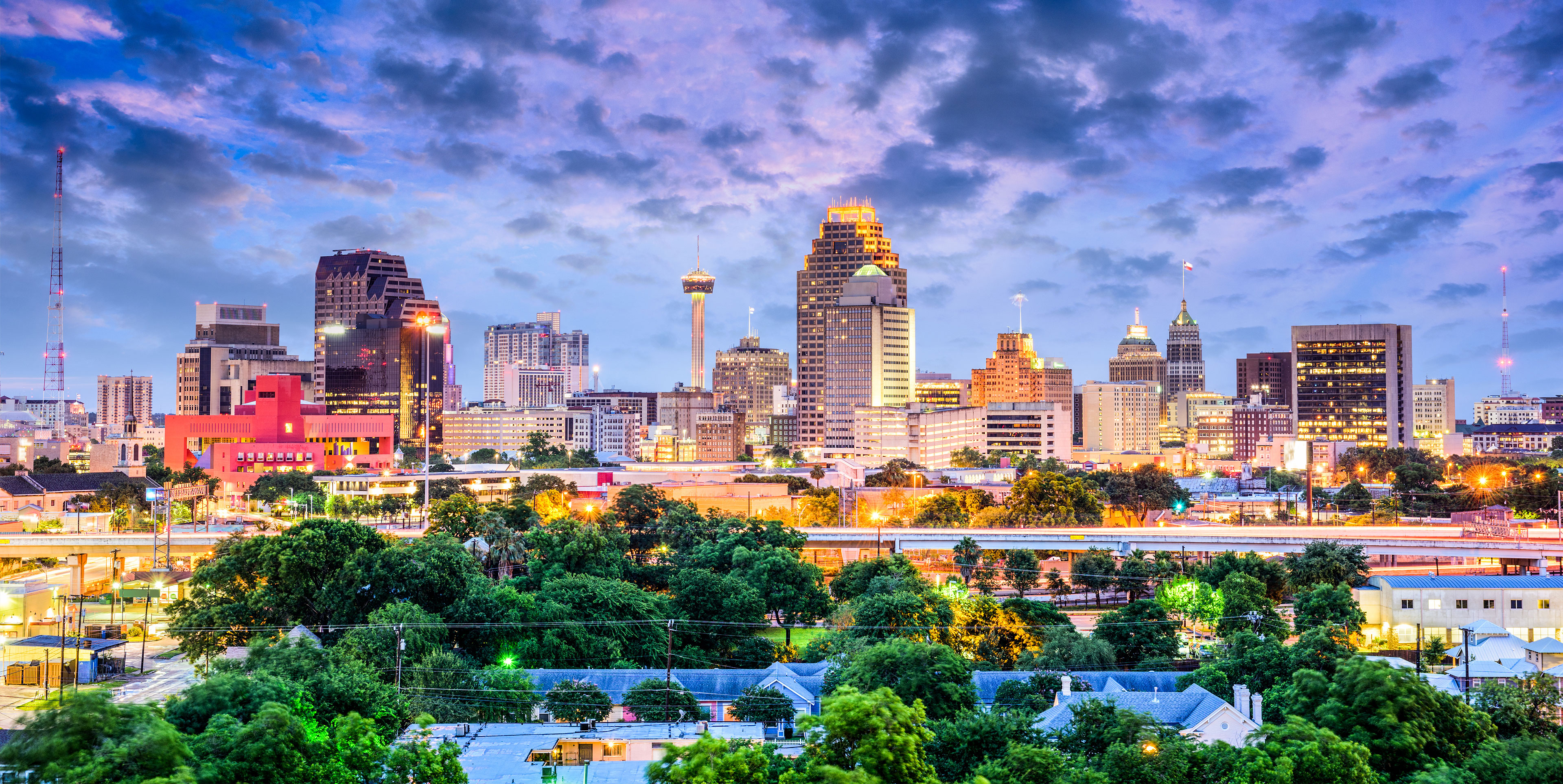 Downtown San Antonio landscape.