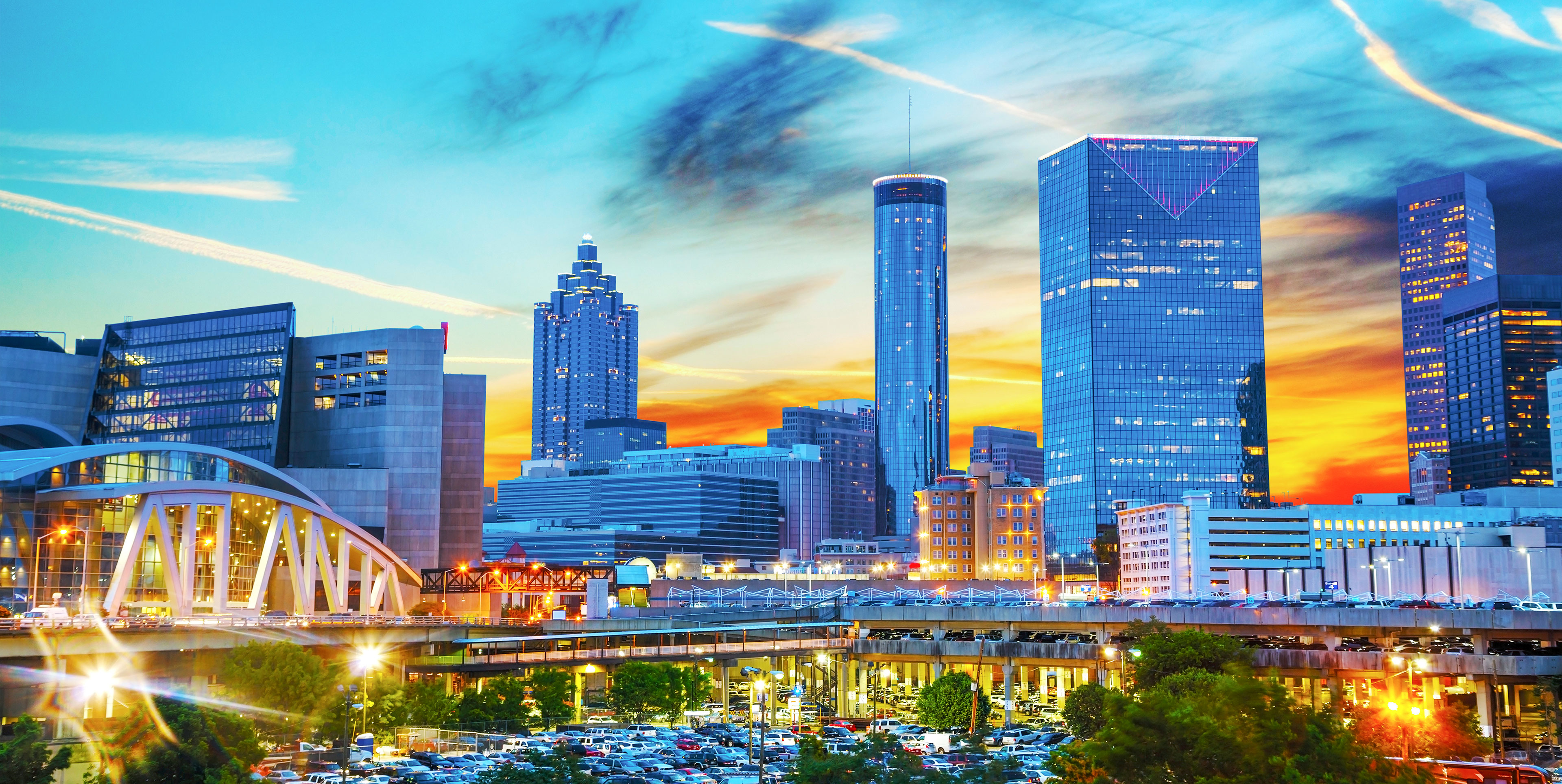 Downtown Atlanta landscape.