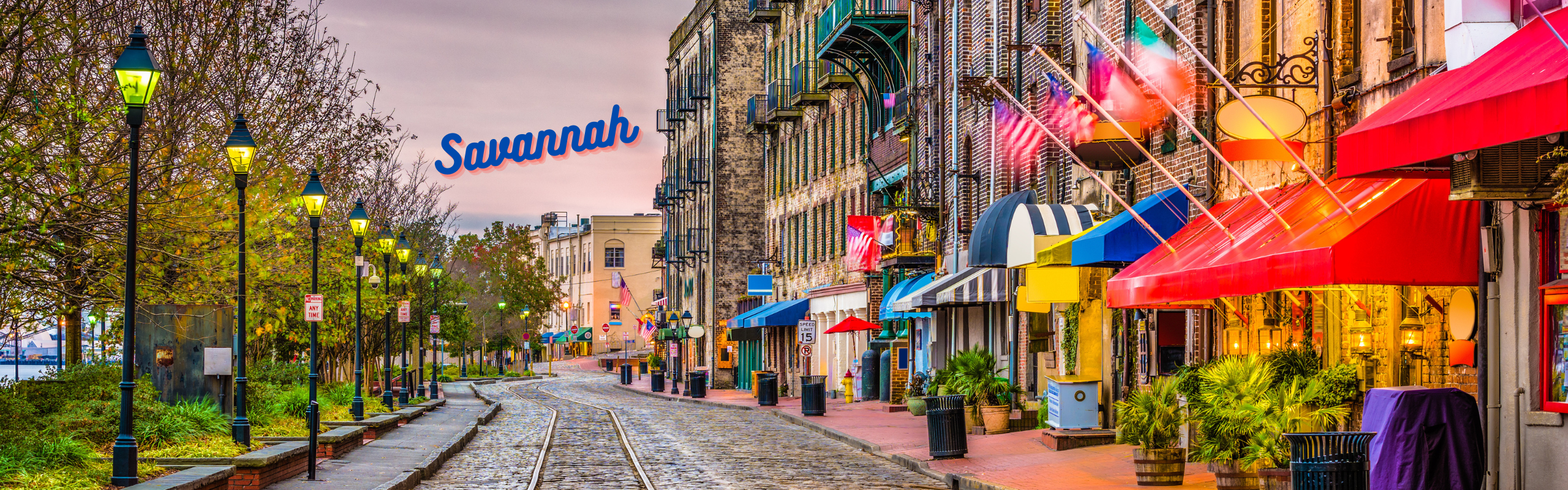 Downtown Savannah Georgia. 