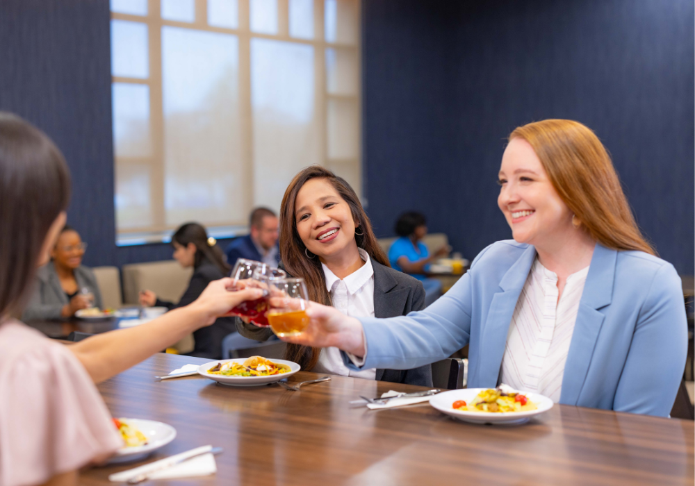 Business group cheers at 5:30 Kickback