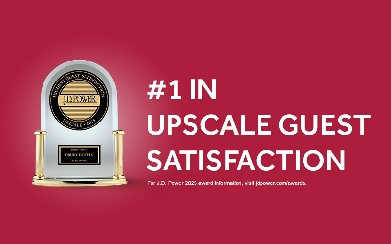 Ranked #1 in Upscale Guest Satisfaction by J.D. Power