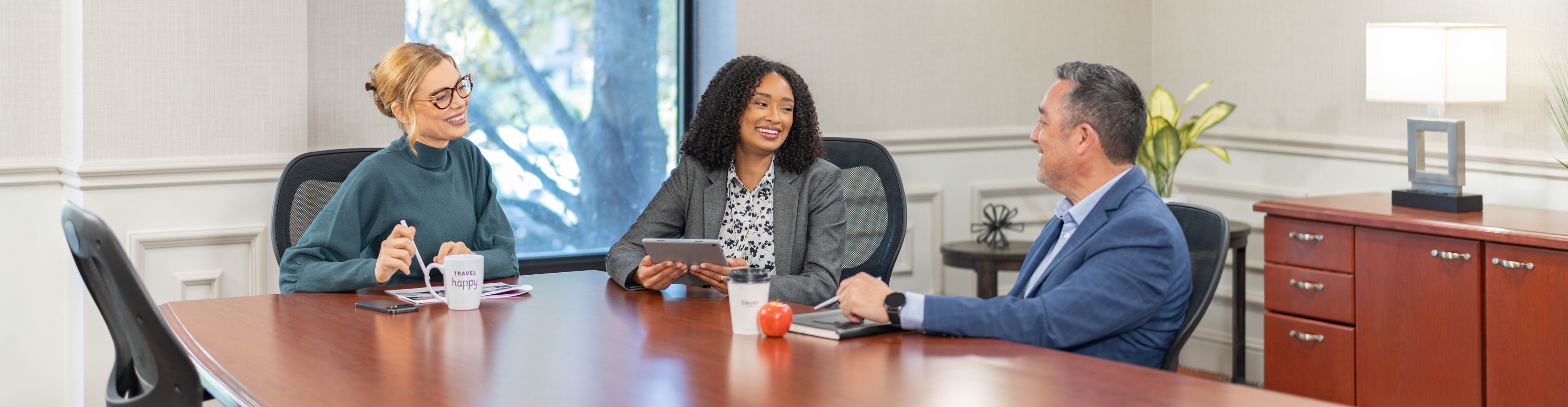 business meeting in a Drury Hotel meeting room